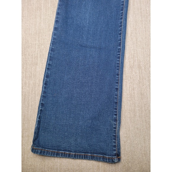 Levis Perfectly Slimming 512 Jeans Women 10M Blue Bootcut Stretch Mid Rise Denim - Picture 10 of 12